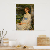 Miss Betty Pollock by John William Waterhouse ポスター (キッチン)