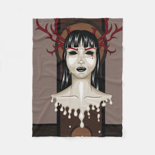 Miss D. フリースブランケット (正面)