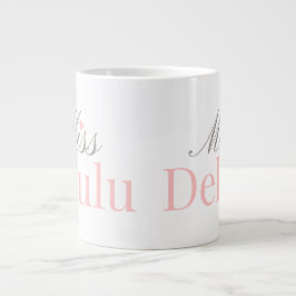 Miss Delulu, Funny Pink Aesthetic Gift for Her ジャンボコーヒーマグカップ