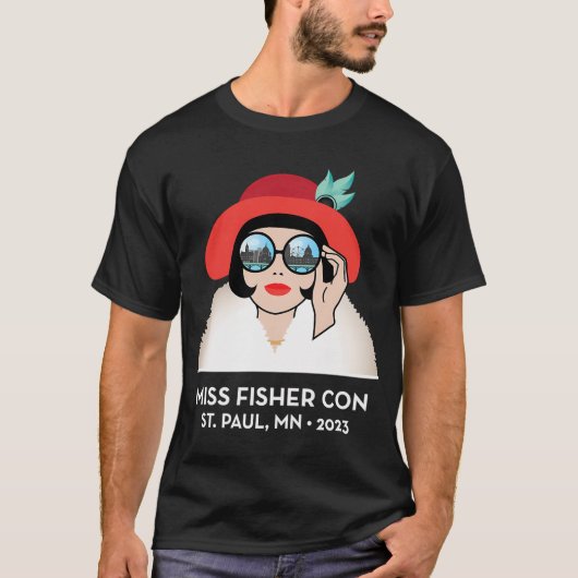 Miss Fisher Con 2023 - リバース Tシャツ (正面)