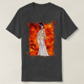Miss Frankenstein Horror Monster Vampire Halloween Tシャツ (デザイン正面)