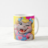 Miss Hippo コーヒーマグカップ (正面右)