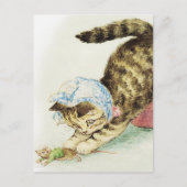 “Miss Moppet Chases a Mouse” by Beatrix Potter ポストカード (正面)