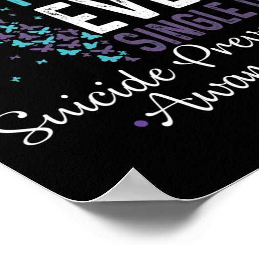 Miss My Father Every Single Day Suicide Prevention ポスター (角)