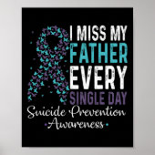 Miss My Father Every Single Day Suicide Prevention ポスター (正面)
