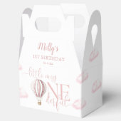 Miss Onederful Pink Balloon Girl 1st Birthday フェイバーボックス (オープン)