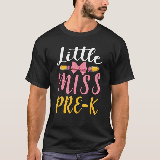 Miss Pre K Nursery Preschool School Enrolment Educ Tシャツ (正面)
