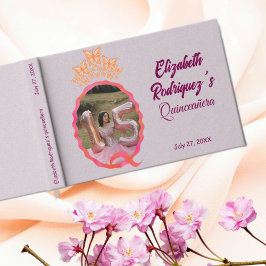 Miss Quince Quinceanera Butterflies Crown Squiggle ゲストブック