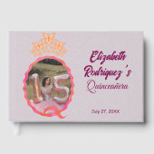 Miss Quince Quinceanera Butterflies Crown Squiggle ゲストブック (正面)