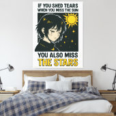 Miss the stars キャンバスプリント (インサイチュ (寝室))