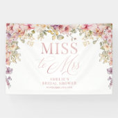Miss to Mrs Bridal shower elegant orchids backdrop 横断幕 (横)