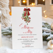 Miss to Mrs Mistletoe Christmas Bridal Shower 招待状