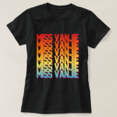 Miss Vanjie! Tシャツ (デザイン正面)