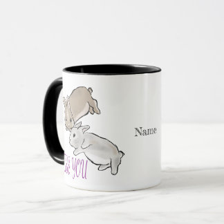 Miss you bunnies マグカップ