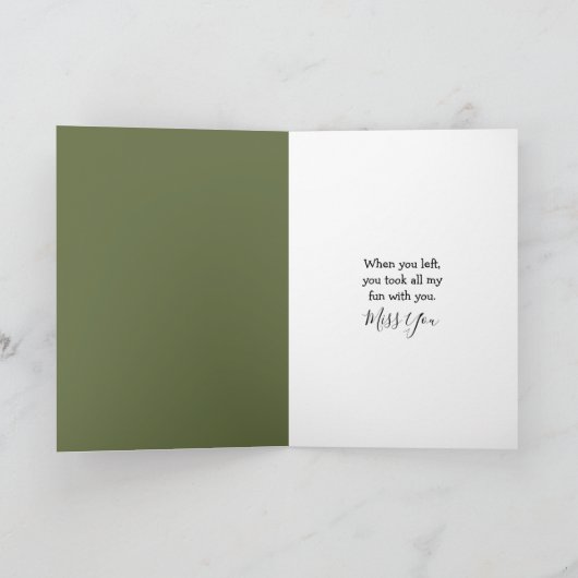 Miss You Floppy-eared Rabbit With a Blanket カード (内部)