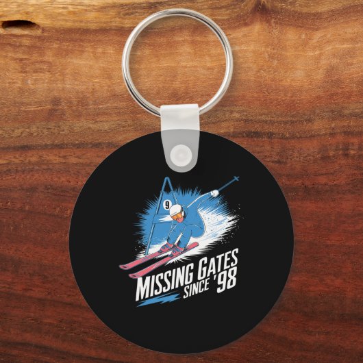 Missing Gates Since 98 Alpine Skiing  キーホルダー (正面)
