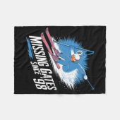 Missing Gates Since 98 Alpine Skiing  フリースブランケット (正面(横))