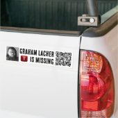 MISSING GRAHAM LACHER BUMPER STICKER バンパーステッカー (トラック上)