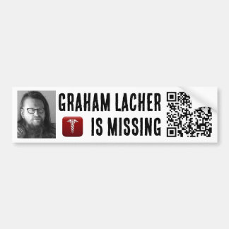 MISSING GRAHAM LACHER BUMPER STICKER バンパーステッカー