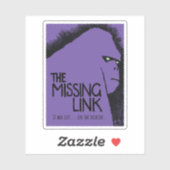 Missing Link - ビンテージ ホラー映画ポスター シール (シート)