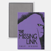 Missing link - ビンテージ ホラー映画ポスター マグネット (正面/裏面)