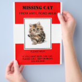 missing pet flyer,poster チラシ (手)