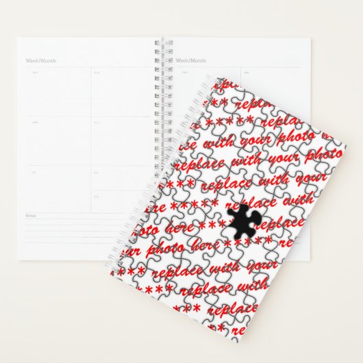 Missing Puzzle Piece (Add Photo) プランナー手帳 (ディスプレー)