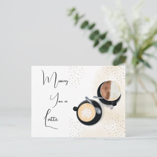 Missing You A Latte ポストカード (スタンド正面)