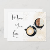 Missing You A Latte ポストカード (正面/裏面)