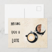 Missing You A Latte Postcard ポストカード (正面/裏面)