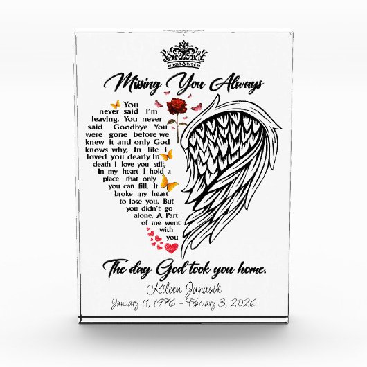Missing You Always Memorial フォトブロック (正面)