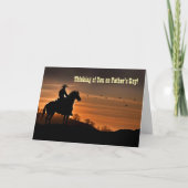Missing You Fathers Day Cowboy Country  カード (正面)