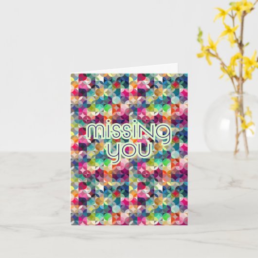 Missing You Friendship Card カード (黄色い花)