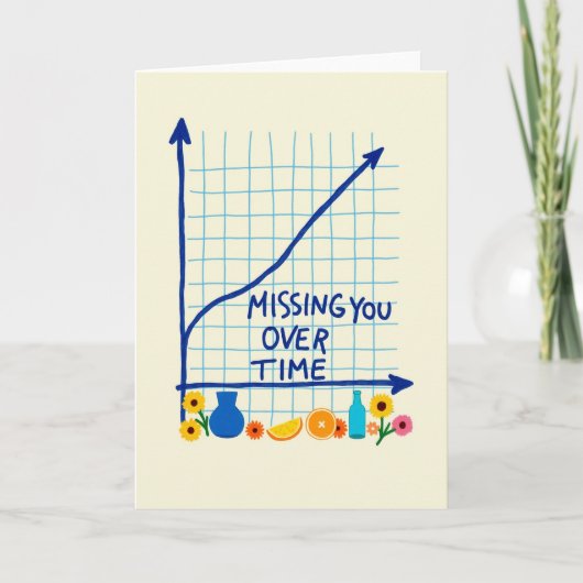 Missing You Over Time Graph Card カード (正面)
