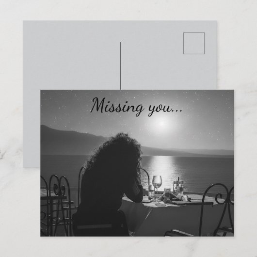 Missing you Postcard ポストカード (正面/裏面)