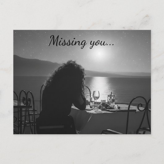 Missing you Postcard ポストカード (正面)