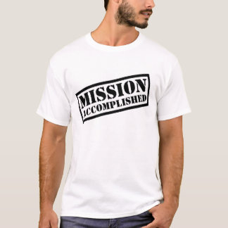 mission_accomplished tシャツ