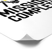 Mission Complete Ukraine Funny Quote  ポスター (角)