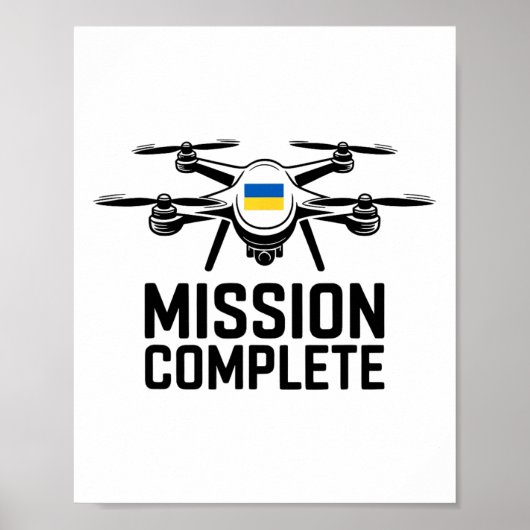 Mission Complete Ukraine Funny Quote  ポスター (正面)