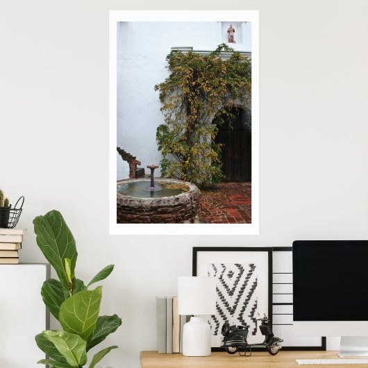 Mission Courtyard ポスター (ホームオフィス)