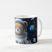 Mission Ready Teddy Astronaut コーヒーマグカップ (正面右)