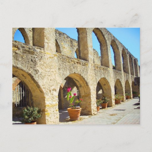 Mission San Jose convent arches, San Antonio, TX ポストカード (正面)