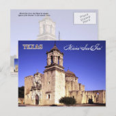 Mission San Jose、San Antonio、テキサス州 ポストカード (正面/裏面)