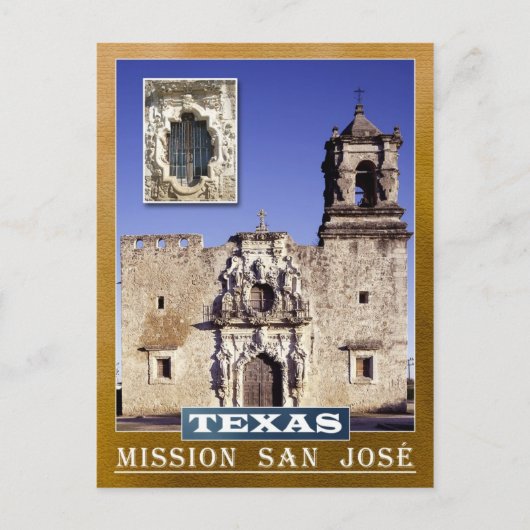 Mission San Jose、San Antonio、テキサス州 ポストカード (正面)