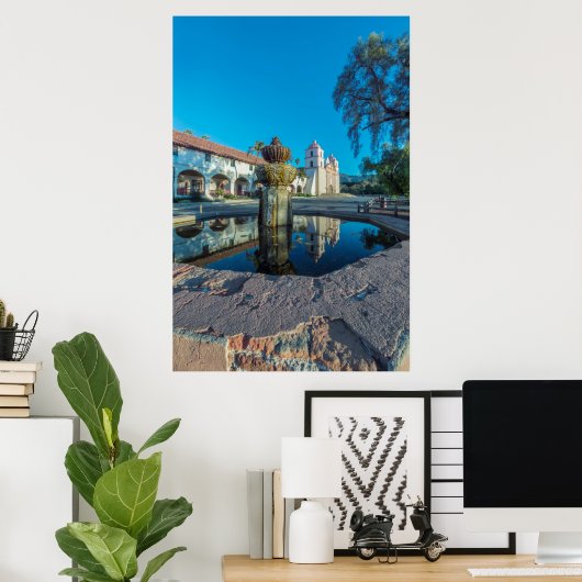 Mission Santa Barbara ポスター (ホームオフィス)