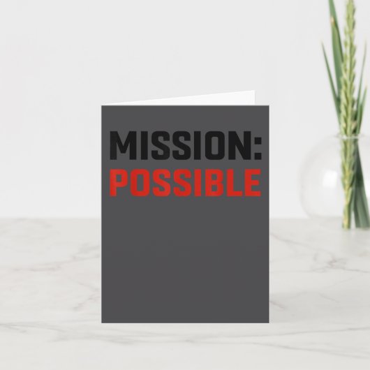 Mission Ssible Motivational Insrational School カード (正面)