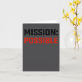 Mission Ssible Motivational Insrational School カード (黄色い花)