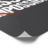 Mission Ssible Saying Quote Shirt. Insrational Rel ポスター (角)