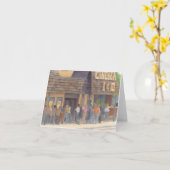 Mission Valley Theater Raleigh NC Illustration カード (黄色い花)