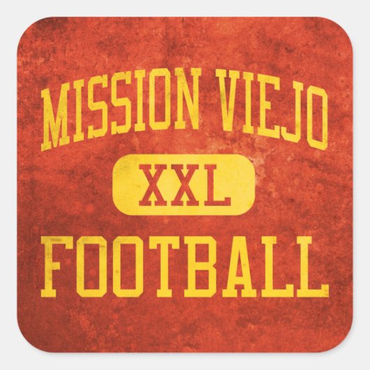 Mission Viejo Diablosのフットボール スクエアシール (正面)
